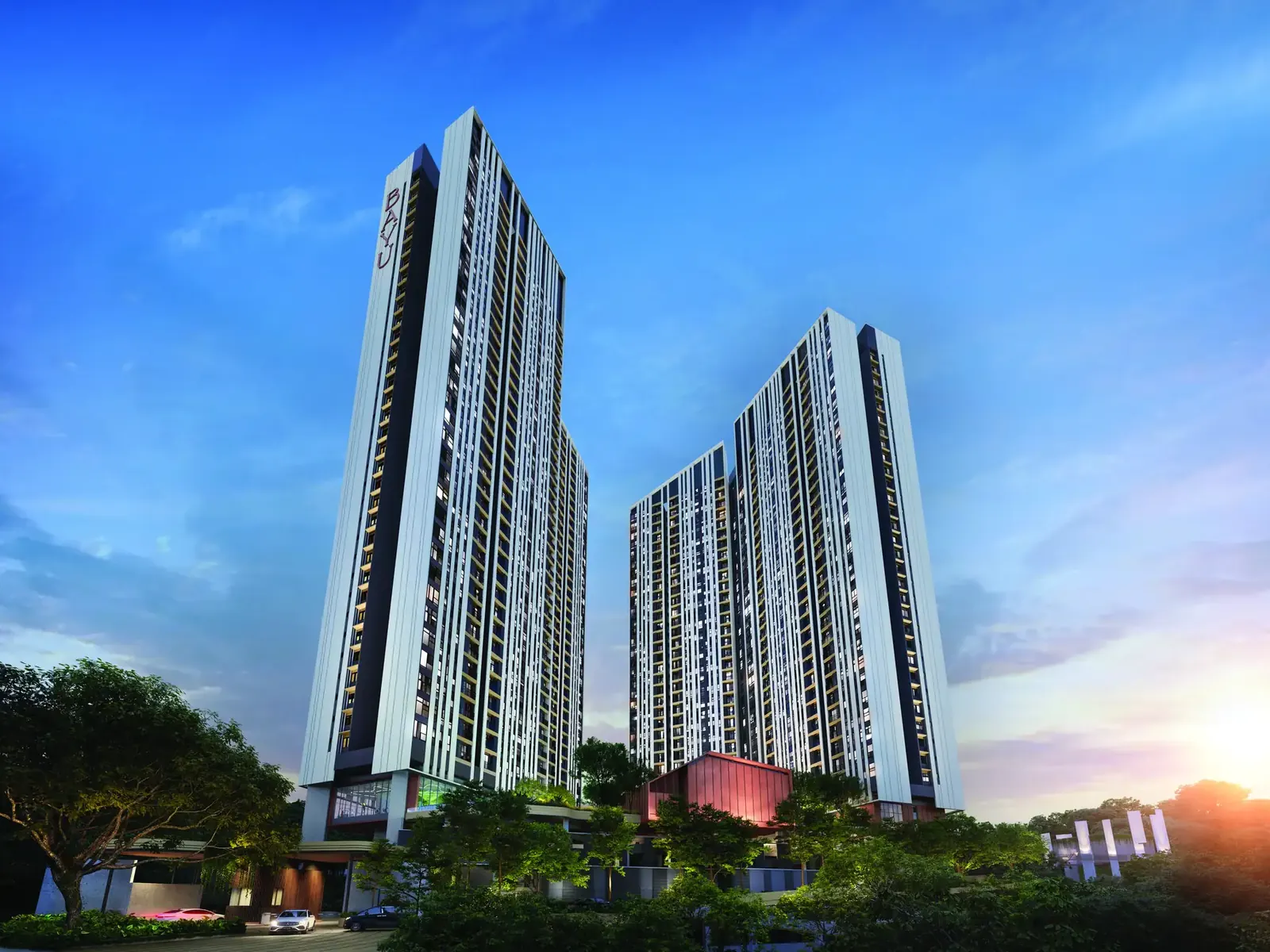 Artist's impression of Residensi Bayu Damai, Likas, Kota Kinabalu
